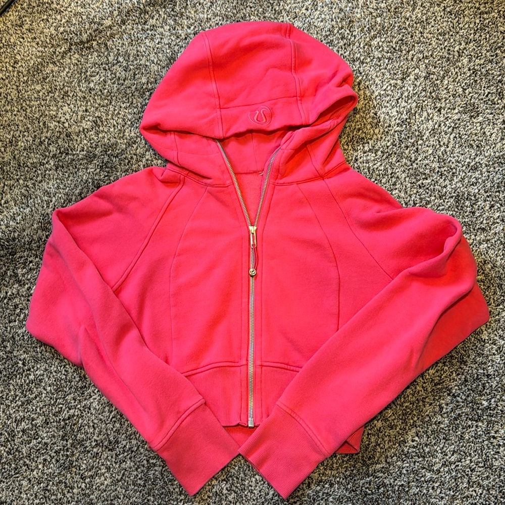 Lululemon Full Zip Crop Scuba - Size 8